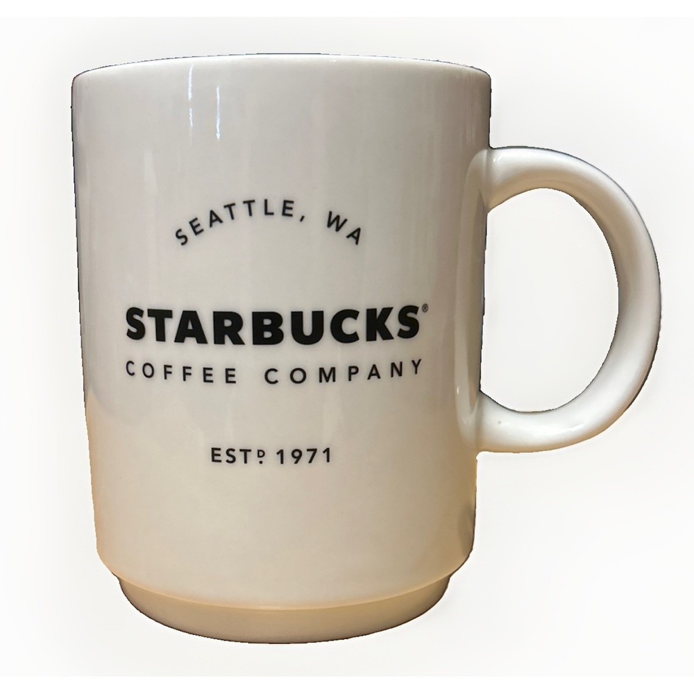 Starbucks Coffee Company Coffee Mug Medium 14oz Black/White